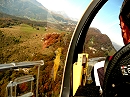 Glider cockpit view